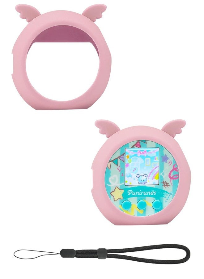 Chanvoo Silicone Case Compatible with Punirunes Interactive Digital Toy - Protective Sleeve with Lanyard (Case Only)-Pink - Image 1